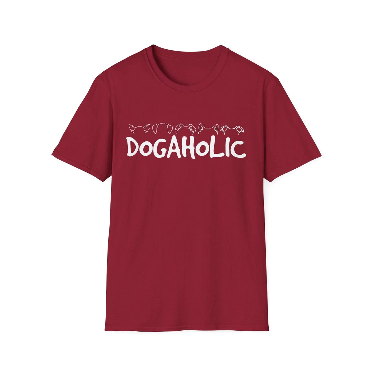 Dogaholic Unisex , Dog Lover Shirt, Dog Mom Tee, Animal Lover Top Unisex
