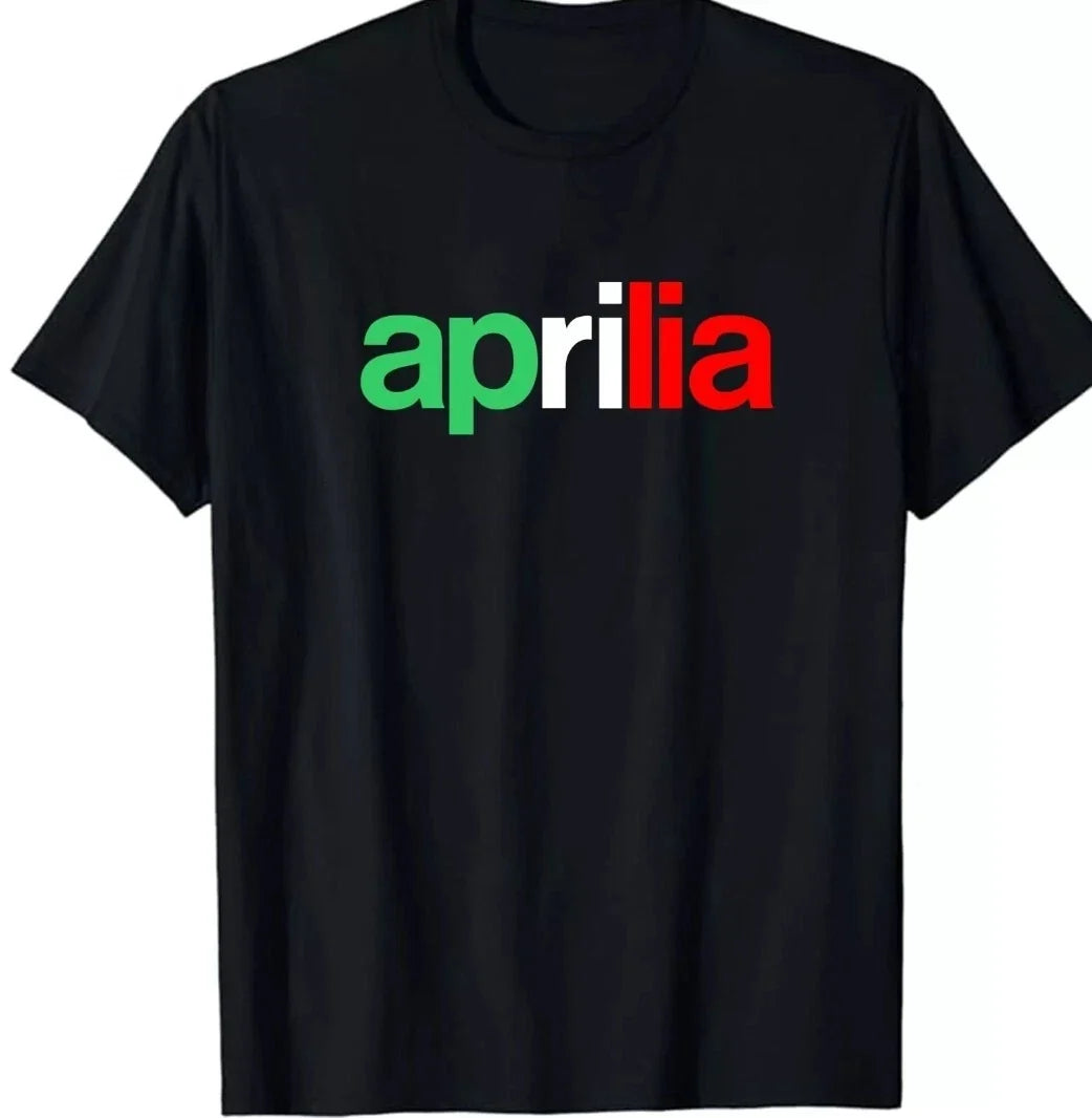 APRILIA NEW All sizes S M L XL XXL 3XL 4XL colours Black, White Unisex