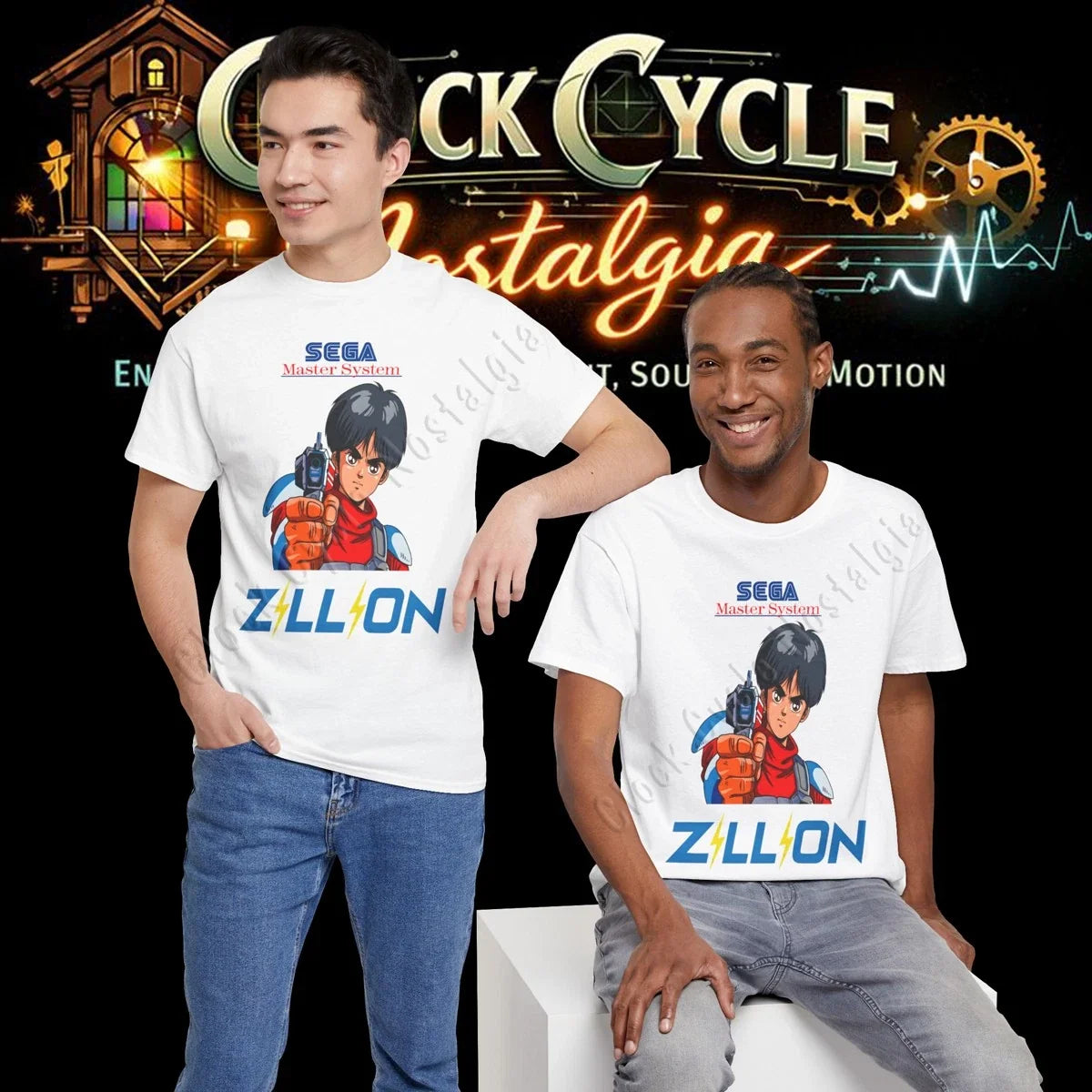 Zillion Custom Art Sega Master System - Retro 8-Bit Anime Style Graphic Unisex