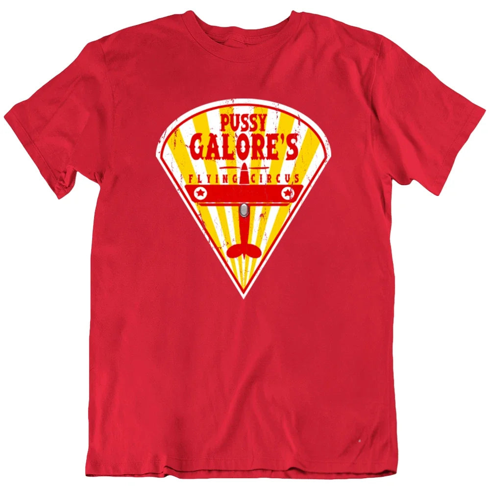 Pussy Galore Flying Circus Goldfinger Bond Spy Movie Retro T Shirt Tee Gift New Unisex