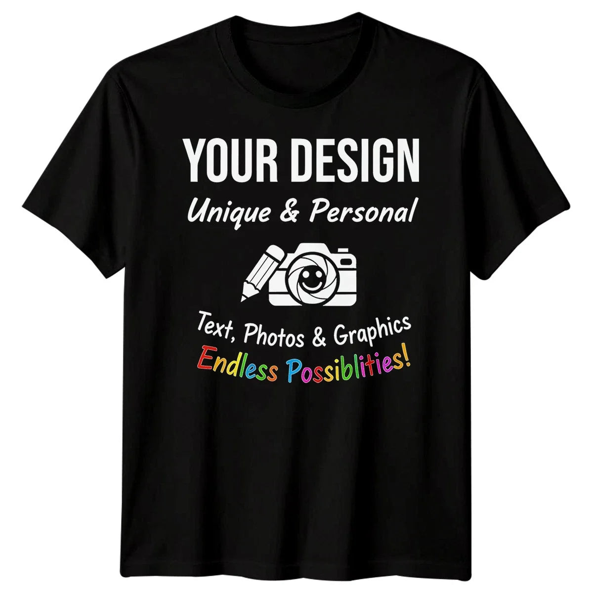 Custom Personalised | Design Your Own Text Photo Graphic | Mens Kids Unisex