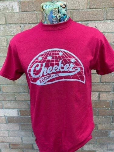 CHECKER RECORDS CHESS PRINTED RED T SHIRT BLUES ROCKABILLY 50'S 60'S FREEPOST Unisex