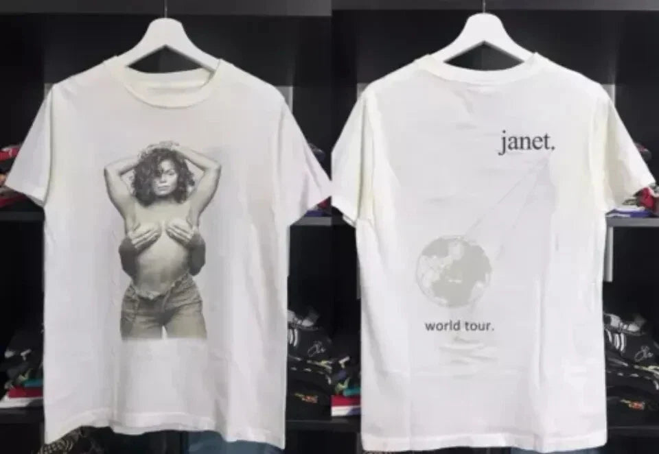 Vintage 1993 JANET JACKSON Tour Cotton Unisex For Fans Unisex