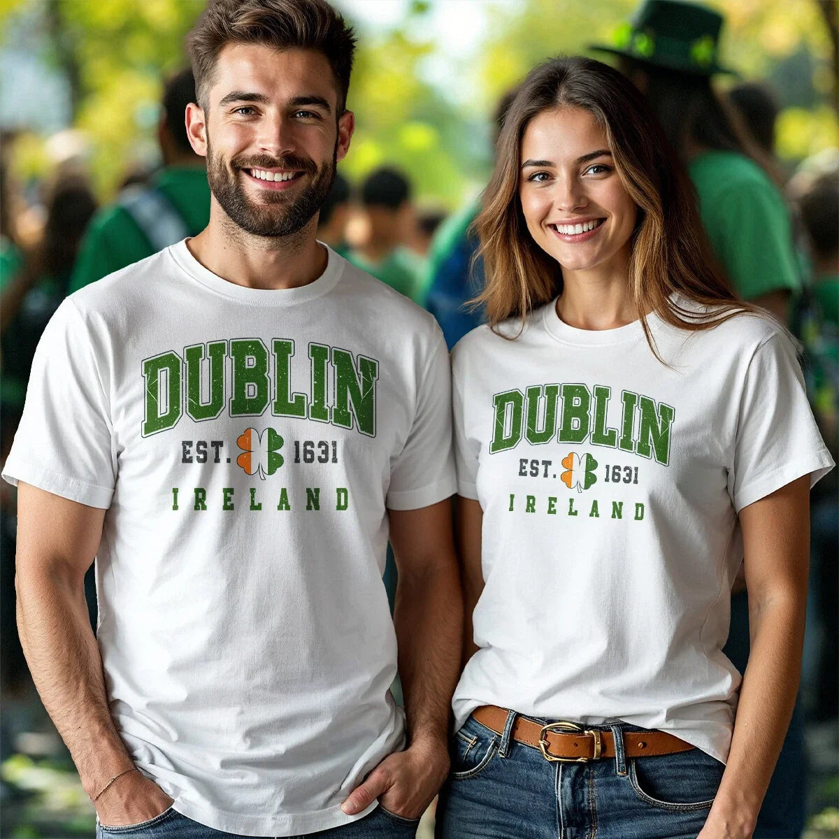 Men Womens Dublin Irish St.Patricks Day Tee Green Parade Outfit #STPD Unisex