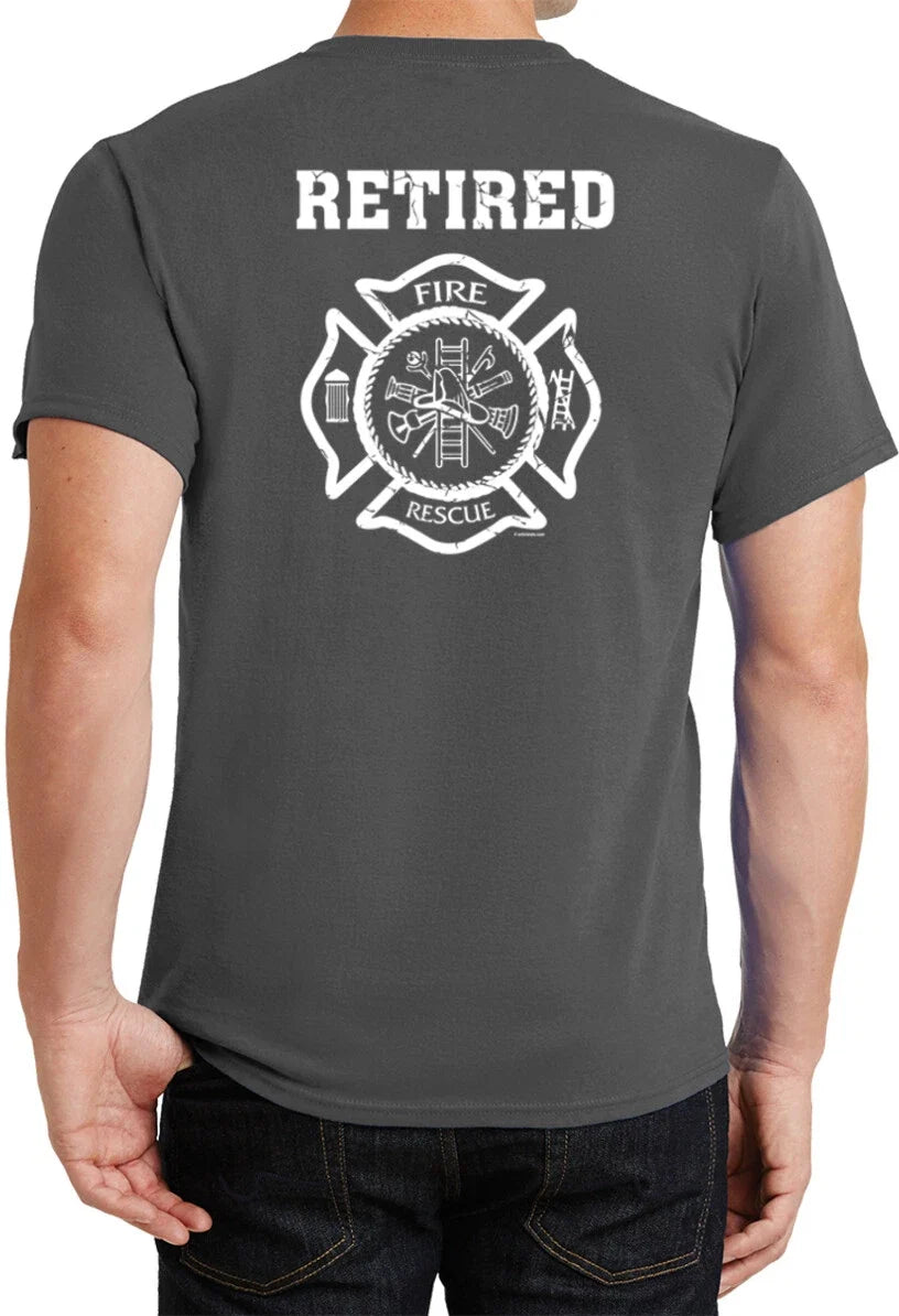 Retired Firefighter Front and Back Unisex