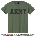 US Army Shirt PT Screen Printed Unisex
