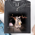 Raccoon Drinking Iced Coffee Shirt, Funny Animal Meme Tee, Coffee Lover Unisex