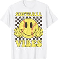 Groovy Softball Vibes Softball Girls Women Unisex
