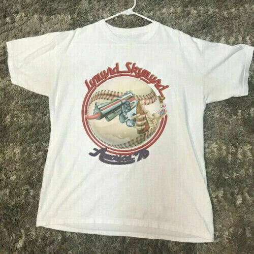 1976 Lynyrd Skynyrd Concert Tour 70s Vintage Unisex White Unisex