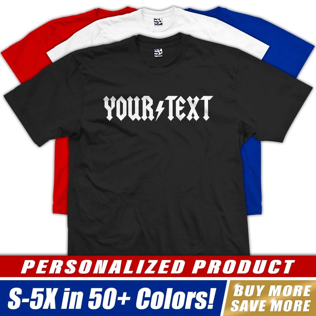 Custom AC/DC Parody | ACDC Style Font Rock Band Personalized Logo Design Unisex