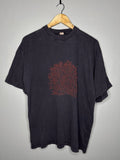 Sex Orgy Group Therapy T shirt Sz XL Black Vintage Faded 90s Y2K
