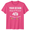 Personalised s Your Design Text Photo Graphic Custom Mens Kids Unisex Tee Unisex