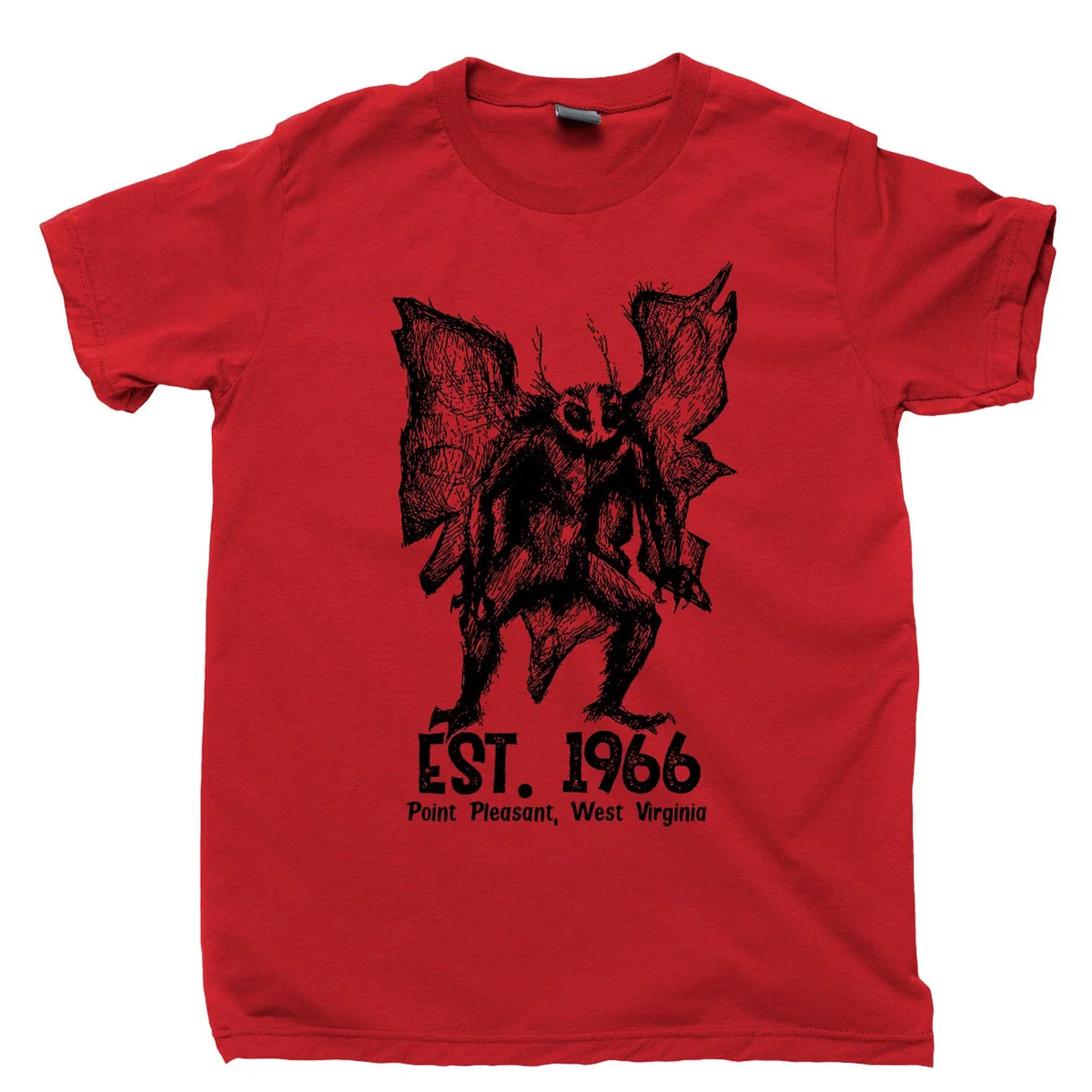 Mothman T Shirt Jackalope Bigfoot Sighting Cryptid Hunter Monster UFO Aliens Tee Unisex