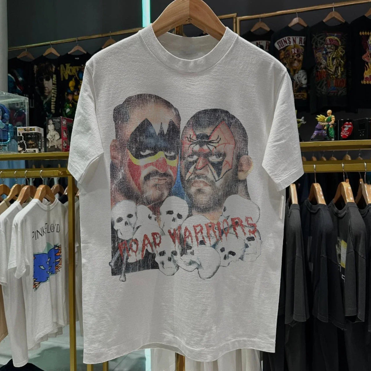 1980's Road Warriors Wrestling Classic White S Unisex
