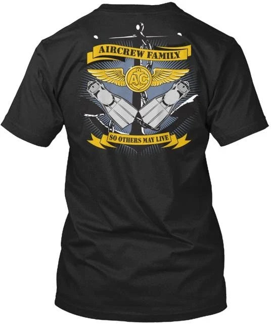 Rescue Swimmer Aircrew Family Tee Made in the USA Size S to 5XL Unisex