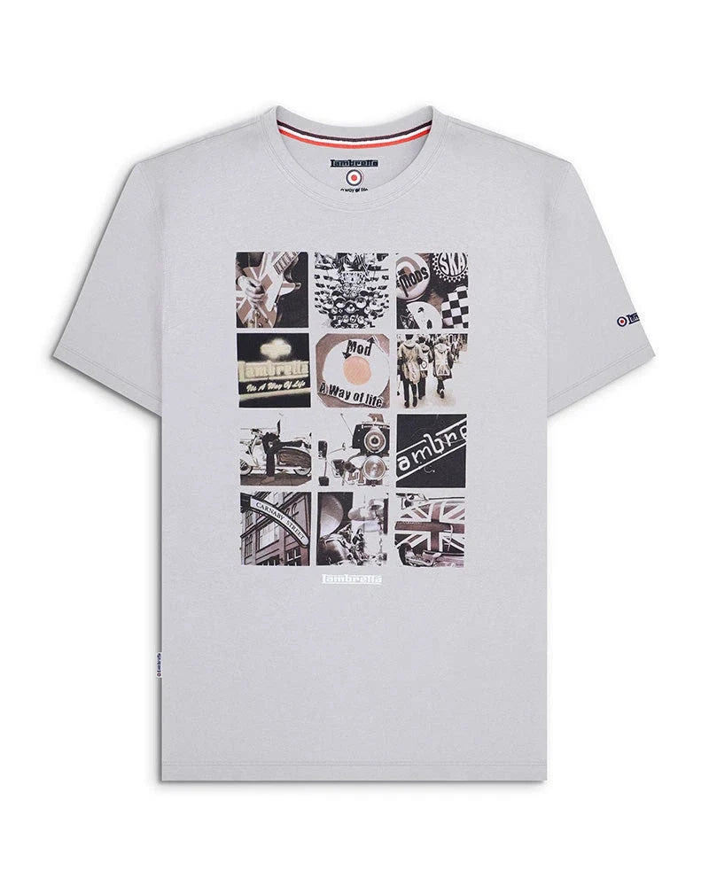 Lambretta Mens Photo Print Tee BNWT Unisex