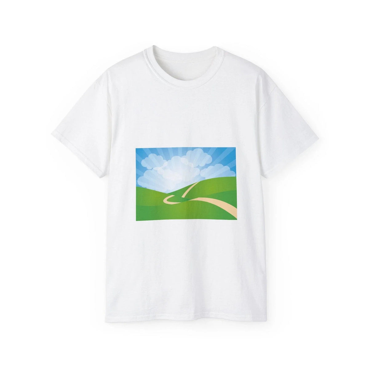 Landscape Hills Sky Clouds Hilly Away | Custom Graphic Unisex
