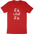 It is What It Is Funny Saying Life Quote Meme Slogan Girlfriend Gift Tee Unisex