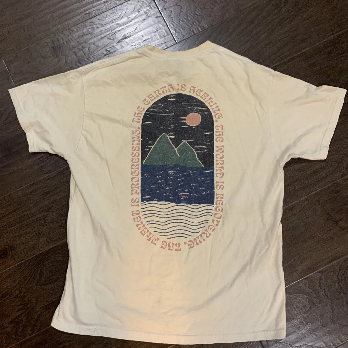 Dravus Shirt Mens L Healing Earth Neutral Cream Tee Skate, f6