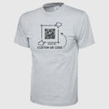 Custom Personalised QR Code T Shirt Printed New Design Unisex Adults Gift T Tops Unisex