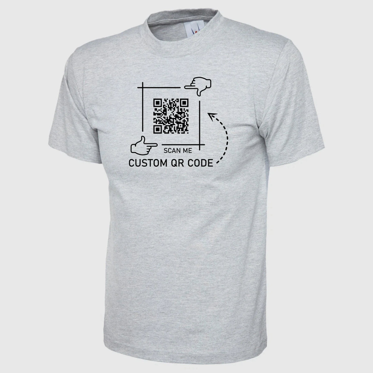 Custom Personalised QR Code T Shirt Printed New Design Unisex Adults Gift T Tops Unisex