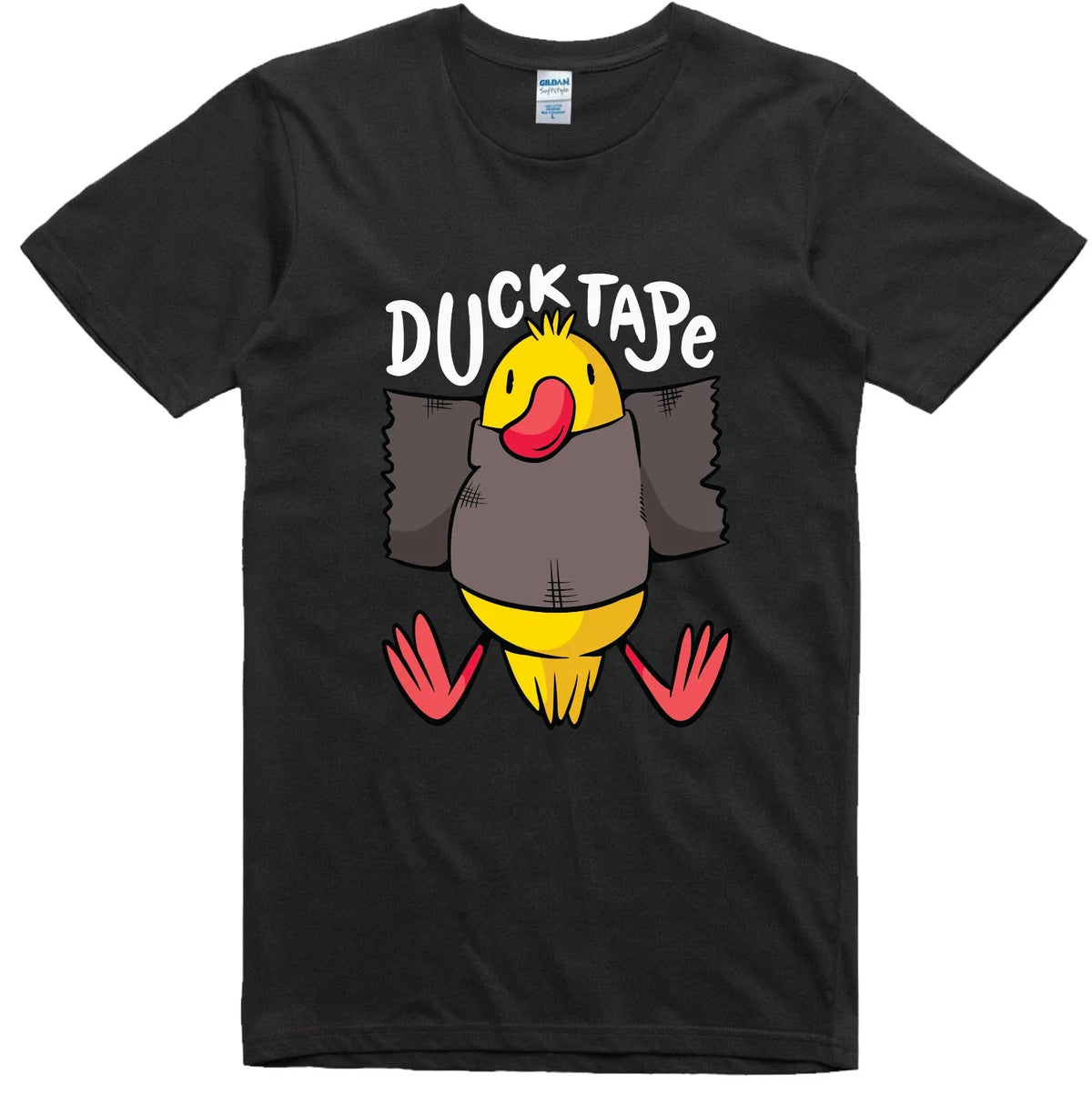 Funny T Shirt Duck Tape Print Regular Fit 100% Cotton Tee Unisex