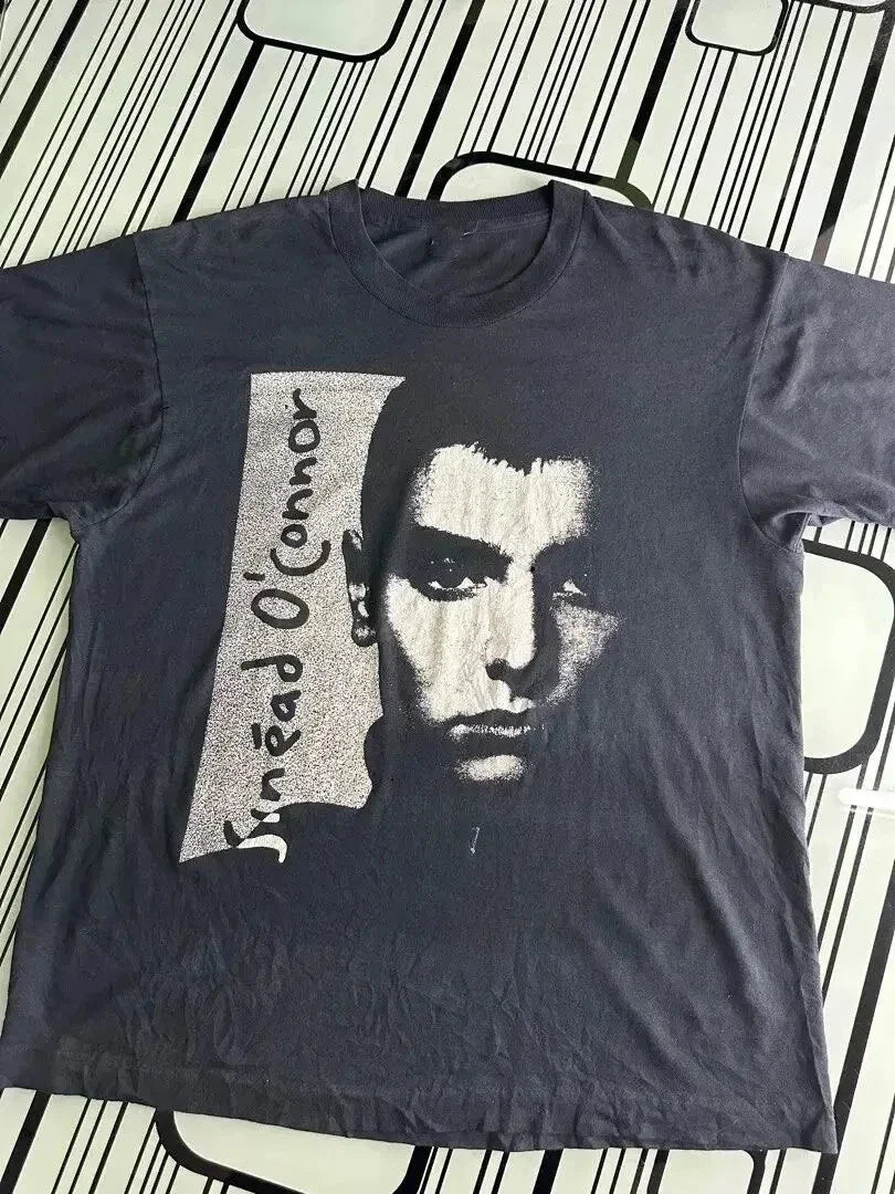 Vintage Sinead O Connor Shirt All Sizes S 5XL Alternative Rock Band Black Tee Unisex