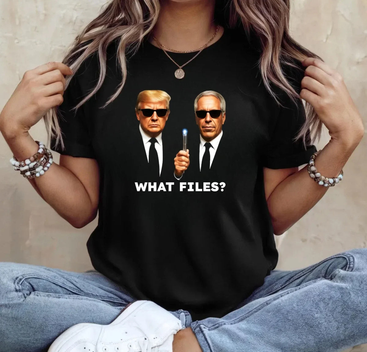 What Files Trump Meme - Men In Black Parody Unisex Tee Top Unisex