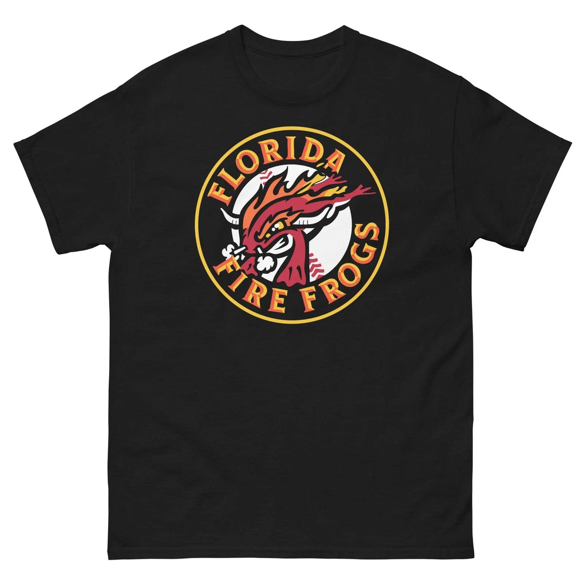 Florida Fire Frogs T Shirt Vintage Style Logo Baseball Fan Tee Unisex