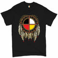 The Medicine Wheel Dreamcatcher Native American Symbol Men's Tee Unisex