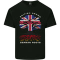 British Grown German Roots Germany Flag Mens Cotton Tee Top Unisex