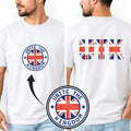 Unite The Kingdom Centre Chest & Back UK Flag British Patriotic Gift Top Unisex