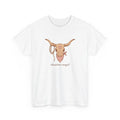 Steer Skull Shirt Cowgirl Livestock Gift Women Cowboy Tee Bull Skull T-Shirt