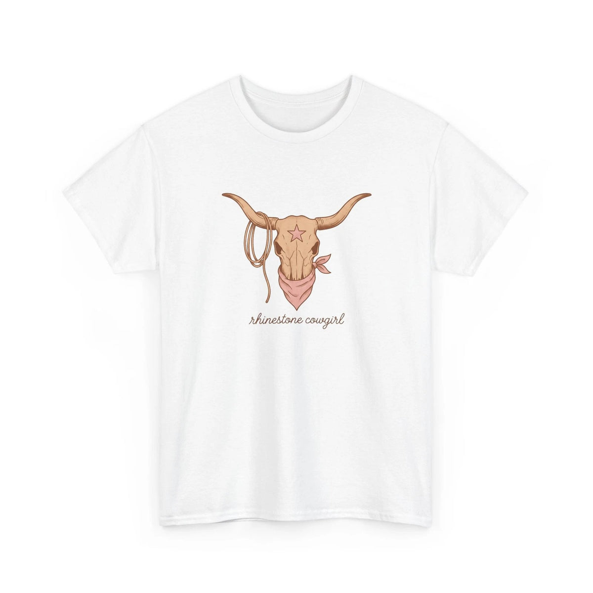 Steer Skull Shirt Cowgirl Livestock Gift Women Cowboy Tee Bull Skull T-Shirt