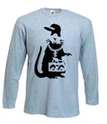BANKSY GANGSTA RAT LONG SLEEVE Gangster -Choice Of Colours - Size S-XXL Unisex