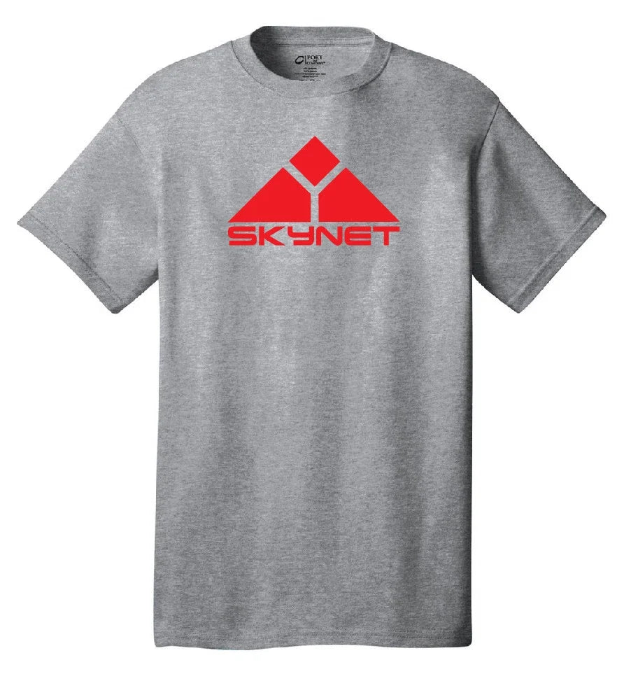 Skynet logo cool fun funny Terminator mens tech A.I. movie theme tee Unisex