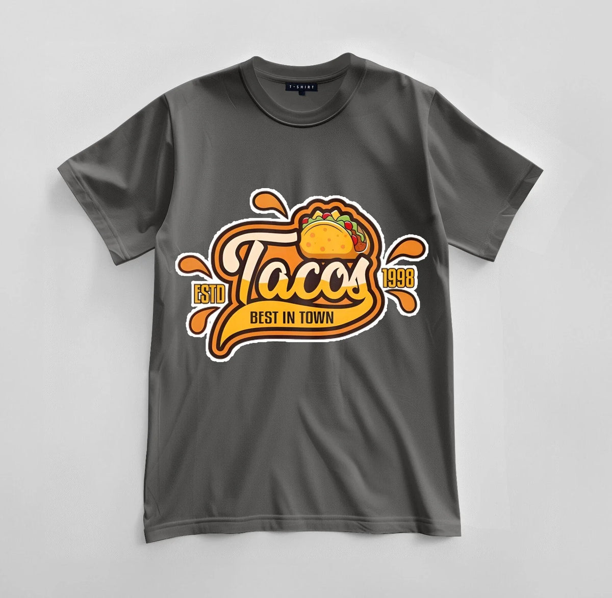 Custom ESTD Tacos 1998 Graphic Design Unisex Jersey Short Sleeve Tee Unisex