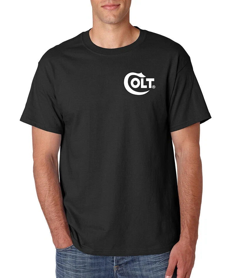 Colt Pocket Print 2nd Amendment NRA Pro Guns Rights on S-6XL Tee Unisex