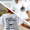 Surviving Purely Out Of Spite Shirt, Skull Floral Tee, Positive Vibes T-Shirt