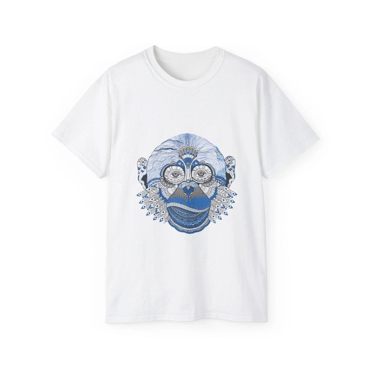 Monkey Mandala Artwork Clip Art Cutout Monkey | Custom Graphic Unisex