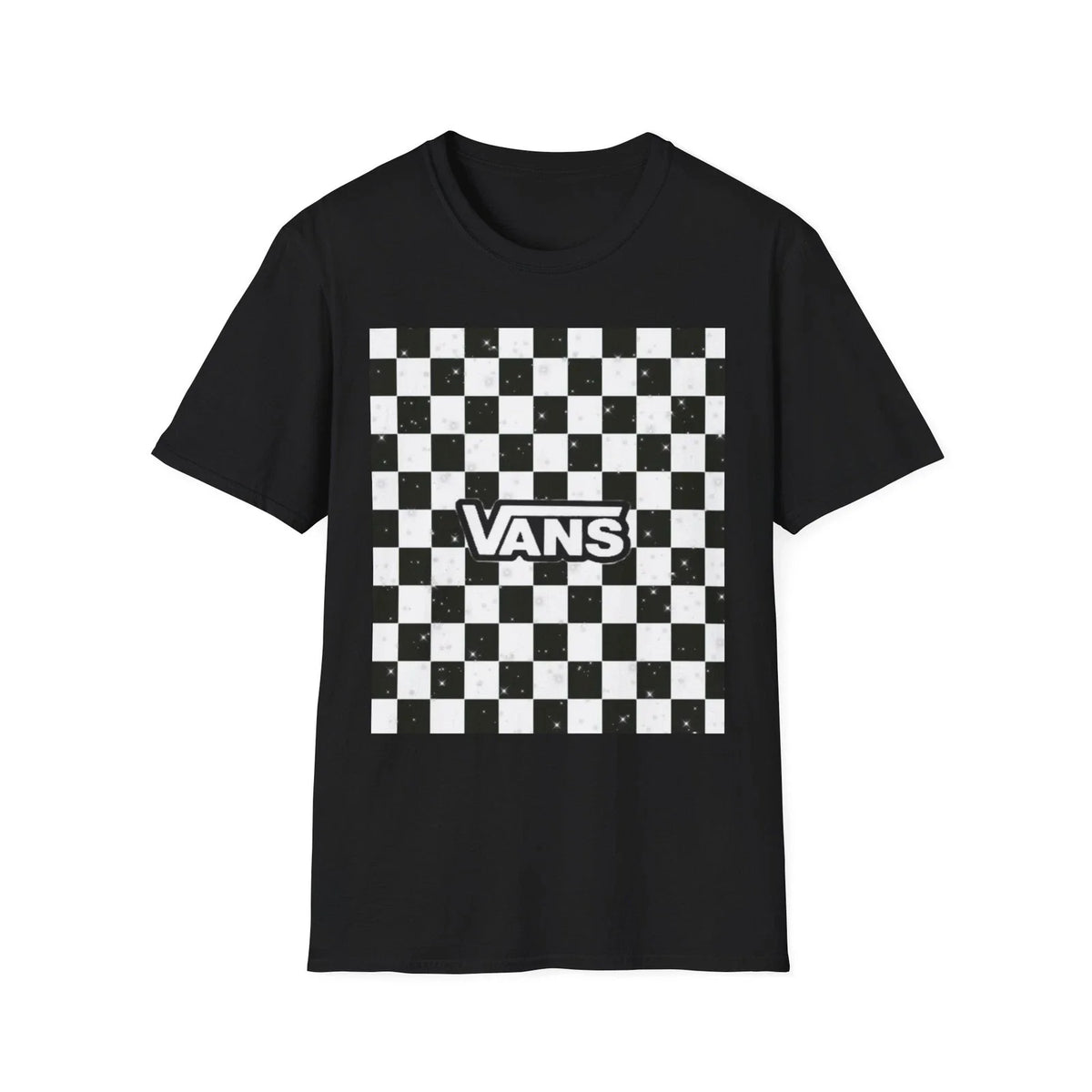Checkerboard Vans | Black White Skate Logo Unisex