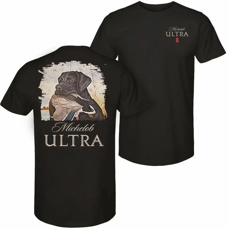 [Graphic Tee]Michelob Ultra – Mallard and Dog – 2-Sided Design – Versati Unisex