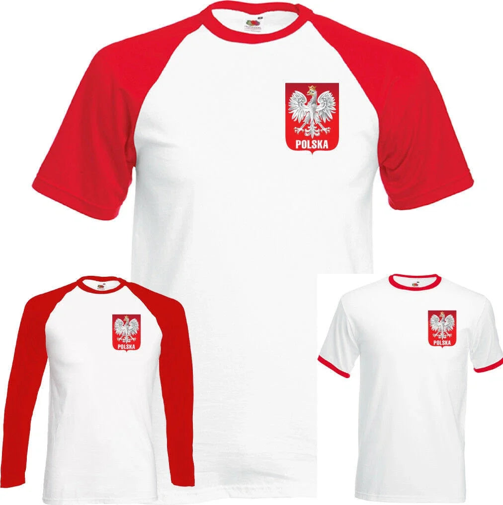 Polska Eagle Orzel Mens Polish Football Poland World Cup 2018 Flag Chest Unisex
