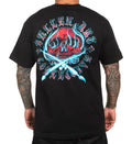 Sullen Pin Up Bike Punk Street Gothic Americana Tattoo Art Mens Tee GHOST BADGE Unisex