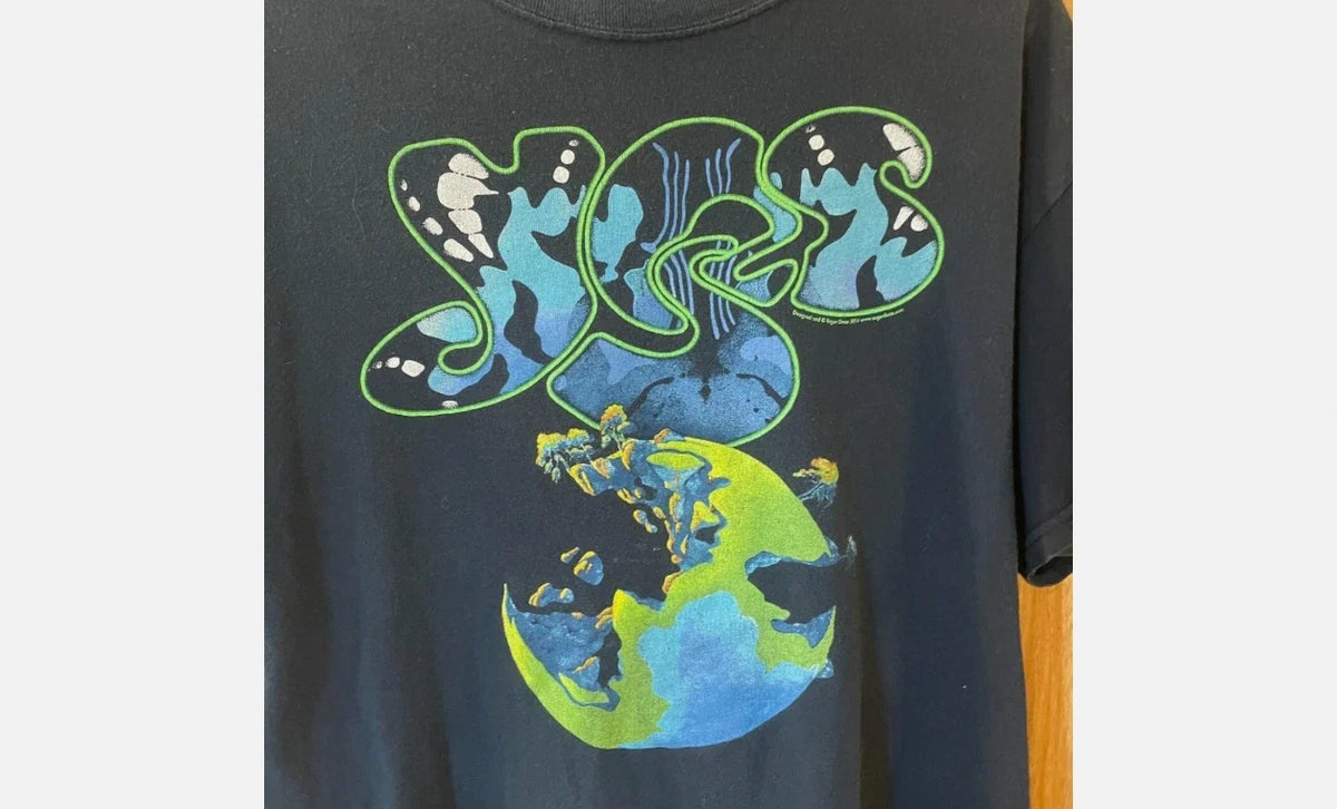 Vtg Roger Dean Yes Tour Cotton Shirt Unisex Concert S to 5XL Unisex