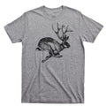 Jackalope T Shirt Big Foot Nessie Loch Ness Monster UFO Alien Hiking Camping Tee Unisex