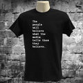 Literary Quote T Shirt Orwell Inspired Book Lover Graphic Tee Gift Mens