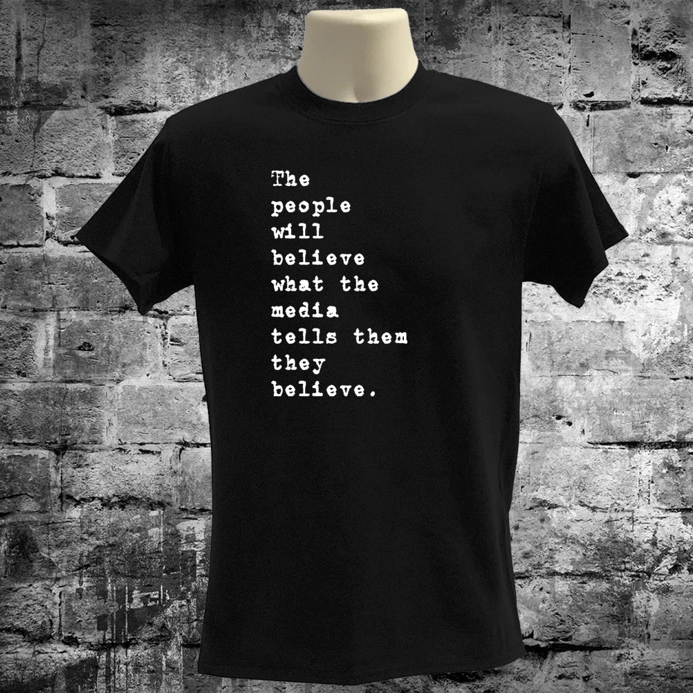 Literary Quote T Shirt Orwell Inspired Book Lover Graphic Tee Gift Mens