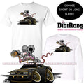 Digirods Rat Rod Racer Pontiac Black Gold Firebird Trans Am Cartoon Car T Shirt Unisex