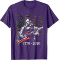 Abraham Lincoln Playing Guitar 4th July 250th Anniversary Unisex